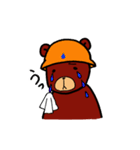 ヘルメットくまさん（個別スタンプ：32）