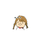 今日もおさげちゃん（個別スタンプ：3）