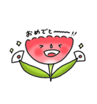 お花さんスタンプ（個別スタンプ：6）
