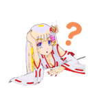 頑張る巫女お姉さんと愉快な仲間たち4（個別スタンプ：3）