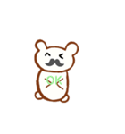 髭くまちゃん（個別スタンプ：6）