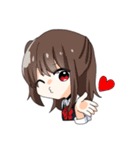 女の子のにちじょうスタンプ（個別スタンプ：1）