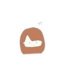 キラキラ笑顔の女の子（個別スタンプ：4）