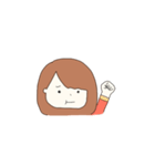 キラキラ笑顔の女の子（個別スタンプ：9）