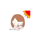 キラキラ笑顔の女の子（個別スタンプ：10）