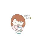 キラキラ笑顔の女の子（個別スタンプ：11）