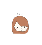 キラキラ笑顔の女の子（個別スタンプ：13）