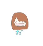 キラキラ笑顔の女の子（個別スタンプ：21）