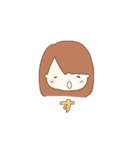 キラキラ笑顔の女の子（個別スタンプ：23）
