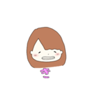 キラキラ笑顔の女の子（個別スタンプ：24）