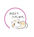 ねこ丸のせかい 敬語編（個別スタンプ：1）