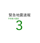 地震発生時に使えるスタンプ（個別スタンプ：3）