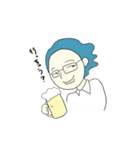 天然パーマサラリーマンの日常（個別スタンプ：6）