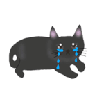 ほっこりリアル黒猫（個別スタンプ：4）