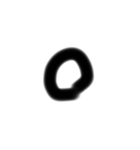 黒い文字の仲間たち（個別スタンプ：2）