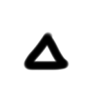 黒い文字の仲間たち（個別スタンプ：5）
