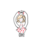 ドットガールズ（個別スタンプ：9）