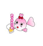 毎日使える金魚ちゃんスタンプ（個別スタンプ：3）