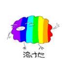 二足立ちの羊ちゃん（レインボー）（個別スタンプ：20）