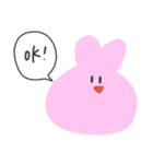 作画が不安定なメンズと安定のうさぎ（個別スタンプ：5）