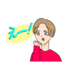 作画が不安定なメンズと安定のうさぎ（個別スタンプ：10）
