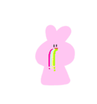 作画が不安定なメンズと安定のうさぎ（個別スタンプ：11）