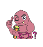 ピンクの宇宙人ロサくん（個別スタンプ：6）