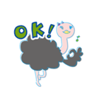 ダチョウのきーたん！（個別スタンプ：2）
