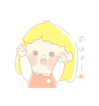 ほんわか女の子 。（個別スタンプ：1）
