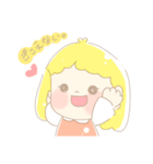 ほんわか女の子 。（個別スタンプ：3）