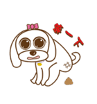 かわいいマルチーズ犬ベイベイ（個別スタンプ：3）