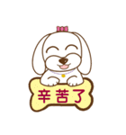 かわいいマルチーズ犬ベイベイ（個別スタンプ：16）