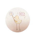 色つき美脚鳥（個別スタンプ：3）