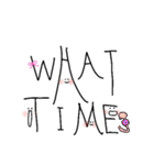 手書きスマイルEnglish（個別スタンプ：8）