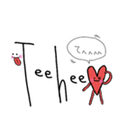 手書きスマイルEnglish（個別スタンプ：12）