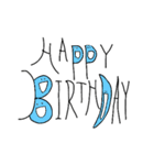 手書きスマイルEnglish（個別スタンプ：14）