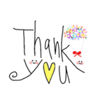 手書きスマイルEnglish（個別スタンプ：15）