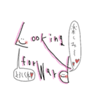 手書きスマイルEnglish（個別スタンプ：17）