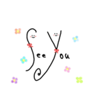 手書きスマイルEnglish（個別スタンプ：24）