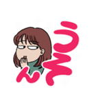 でか文字 やさぐれ女子（個別スタンプ：8）