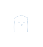 ちょっとへんなしろくま（個別スタンプ：33）