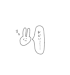 だるいうさぎのすたんぷ。（個別スタンプ：2）