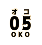 とにかく数字で返信（個別スタンプ：36）