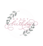 birthday(pink)（個別スタンプ：2）