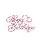 birthday(pink)（個別スタンプ：4）
