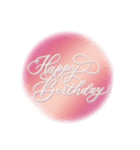birthday(pink)（個別スタンプ：5）