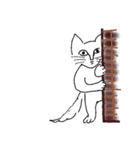 シャイ猫（個別スタンプ：5）