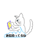 シャイ猫（個別スタンプ：6）