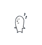 のんびり しろくん。（個別スタンプ：1）
