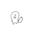 のんびり しろくん。（個別スタンプ：3）